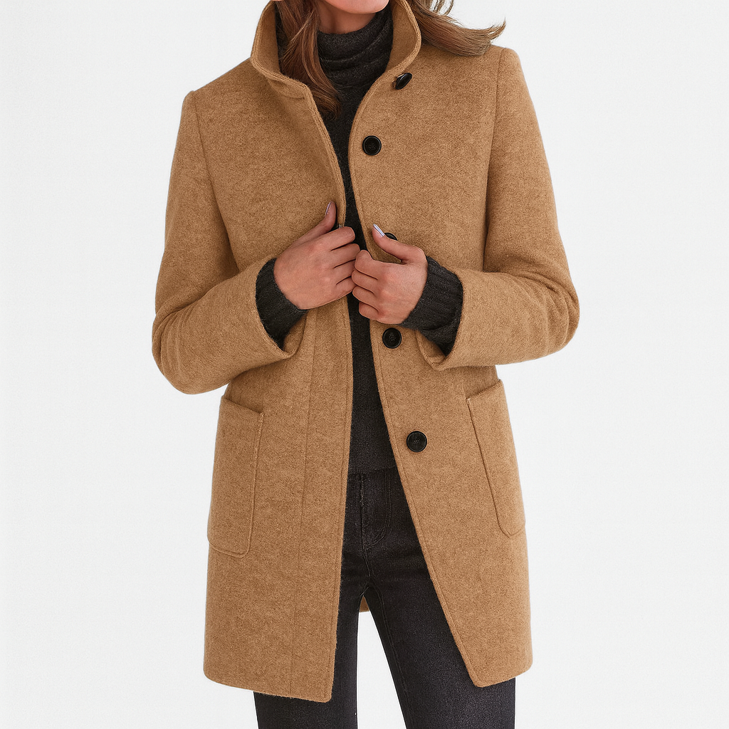 CRISTINA™  | Chaqueta de mujer con cuello alto