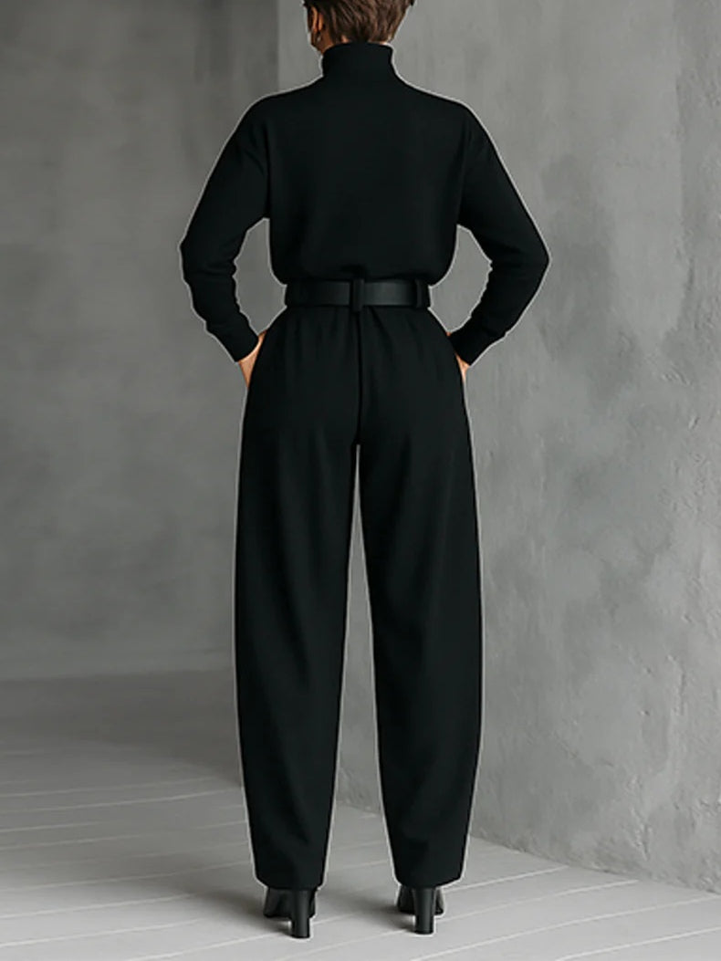 Julia | Conjunto de cuello alto y pantalón recto