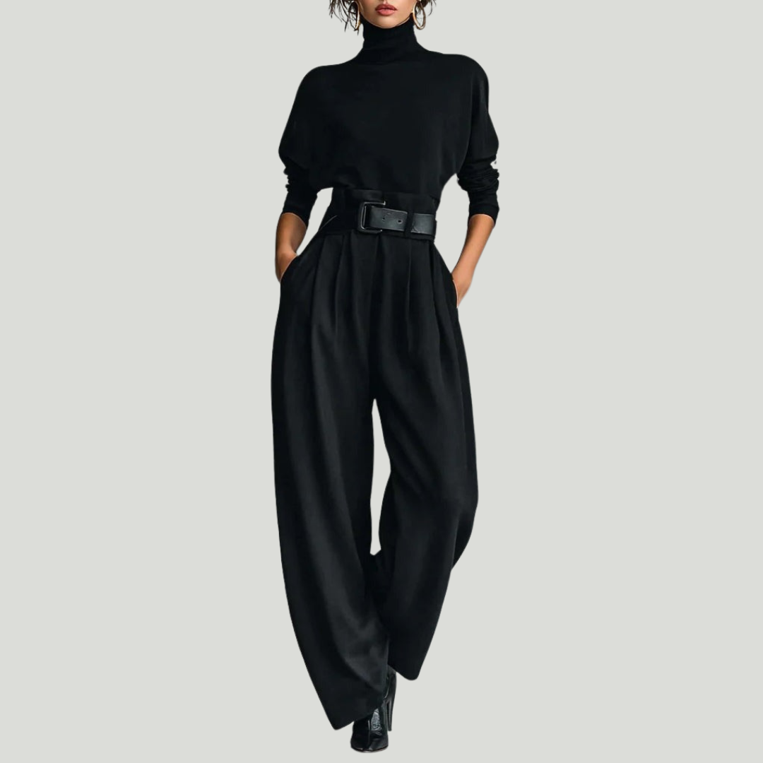 Julia | Conjunto de cuello alto y pantalón recto